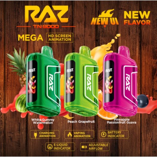 RAZ TN9000 Disposable 5% (Display Box of 5) (Master Case of 200) - Image 23