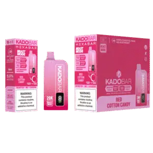 Red Cotton Candy Hexa X Kado Bar Disposable Vape – 20k puffs