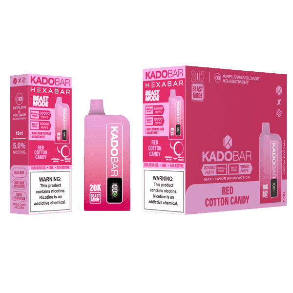 Red Cotton Candy Hexa