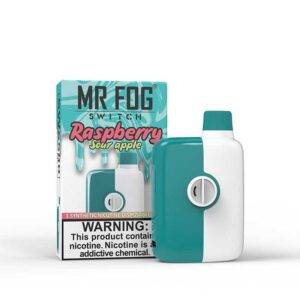 Raspberry Sour Apple Mr Fog Switch 5500 Puffs – Disposable