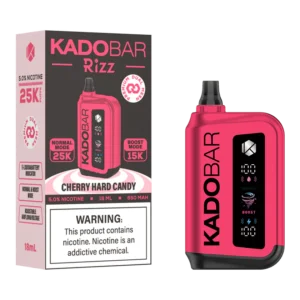 Cherry Hard Candy Kado Bar Rizz 25K Disposable Vape – 5% Nic