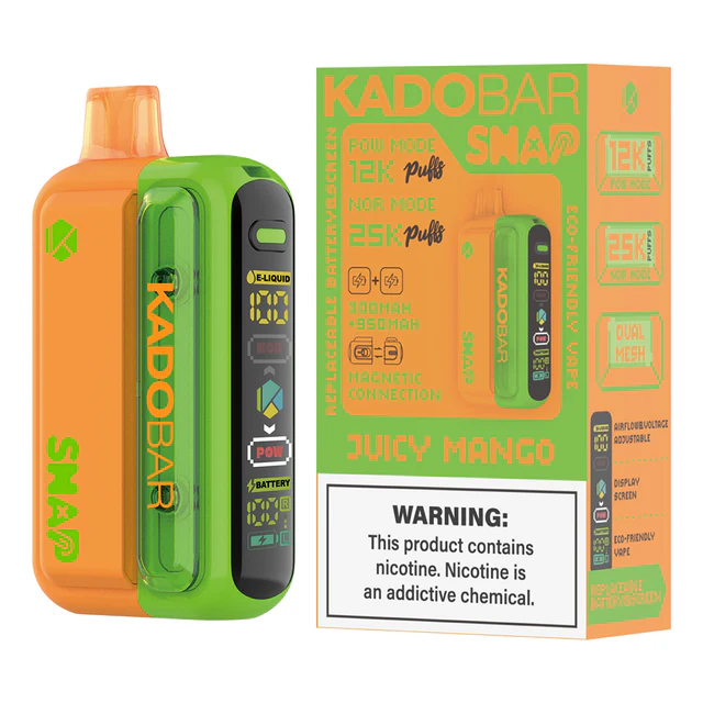 Juicy Mango Kado Bar Snap 5% 25K Disposable Vape