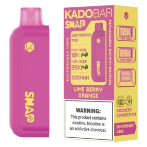 Lime Berry Orange Kado Bar Snap Disposable Pod 25k Puffs (Addon Battery Not Included)