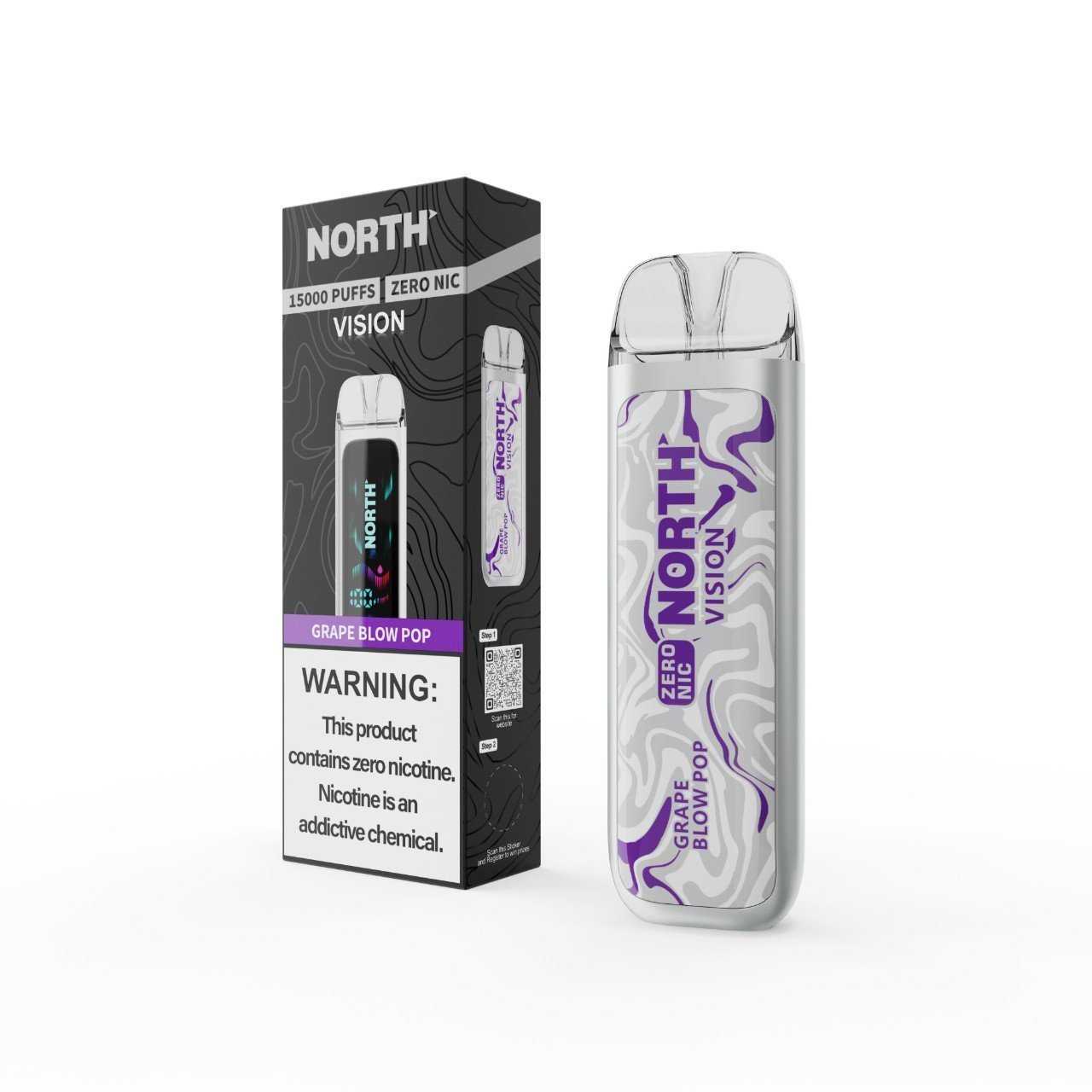 Grape Blow Pop North Vision Zero Nicotine - Disposable Vape