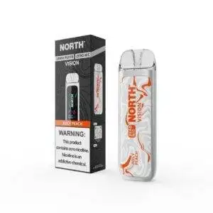 Juicy Peach North Vision Zero Nicotine – Disposable Vape