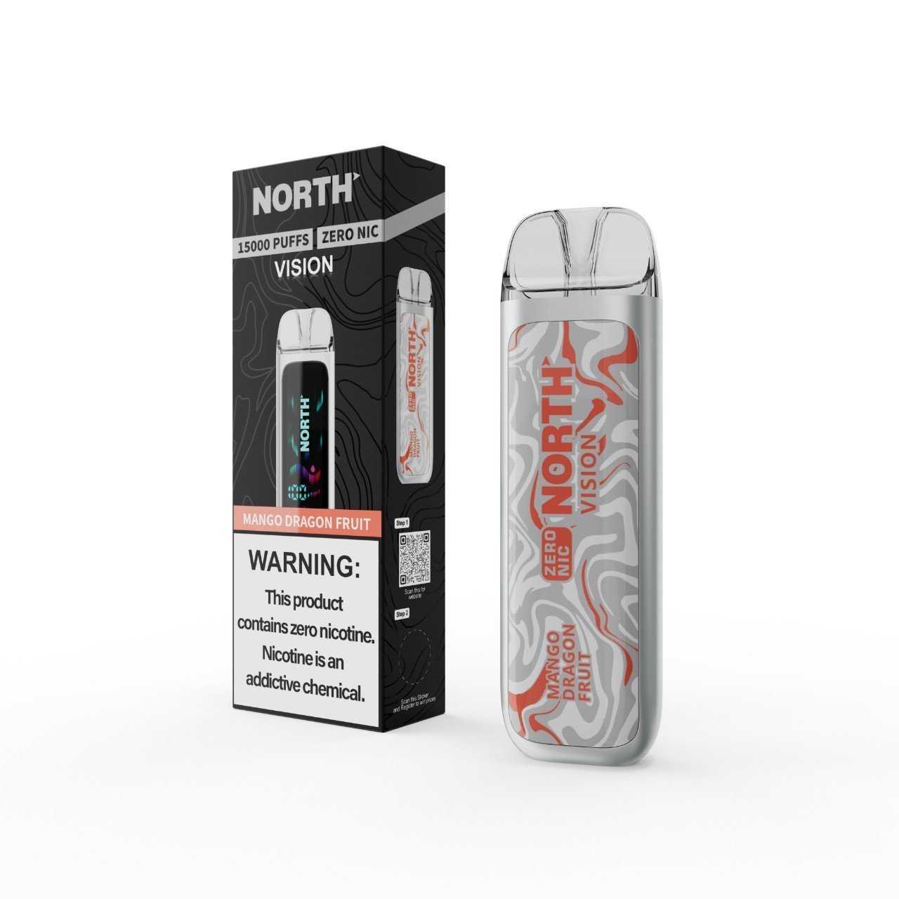 Mango Dragon Fruit North Vision Zero Nicotine - Disposable Vape