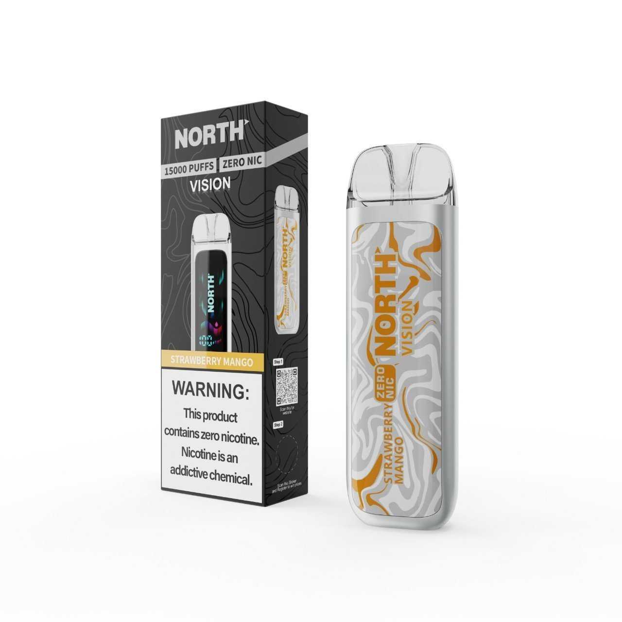 Strawberry Mango North Vision Zero Nicotine - Disposable Vape
