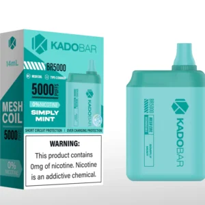 Simply Mint Kado Bar BR5000 Zero Nicotine Disposable Vape