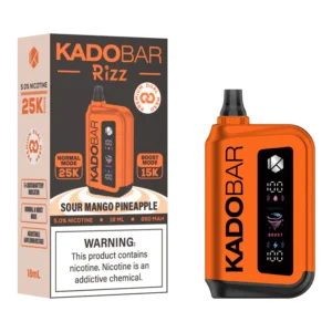 Sour Mango Pineapple Kado Bar Rizz 25K Disposable Vape – 5% Nic