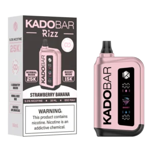 Strawberry Banana Kado Bar Rizz 25K Disposable Vape – 5% Nic