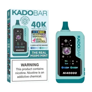 The Real Miami Mint Kado Bar NI40K Ice+Nic Control Disposable Vape