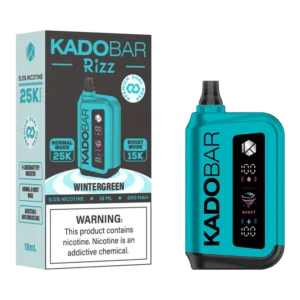 Wintergreen Kado Bar Rizz 25K Disposable Vape – 5% Nic