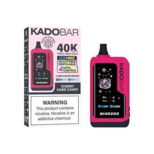 Cherry Hard Candy Kado Bar NI40K Ice+Nic Control Disposable Vape