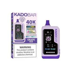 Grape Ice Kado Bar NI40K Ice+Nic Control Disposable Vape