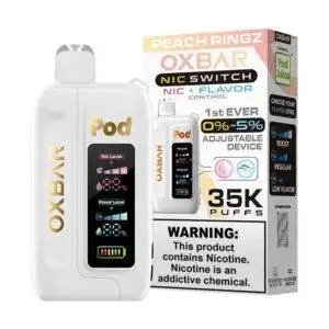 Peach Ringz OXBAR x Pod Juice NIC Switch 35K Puffs Disposable Vape