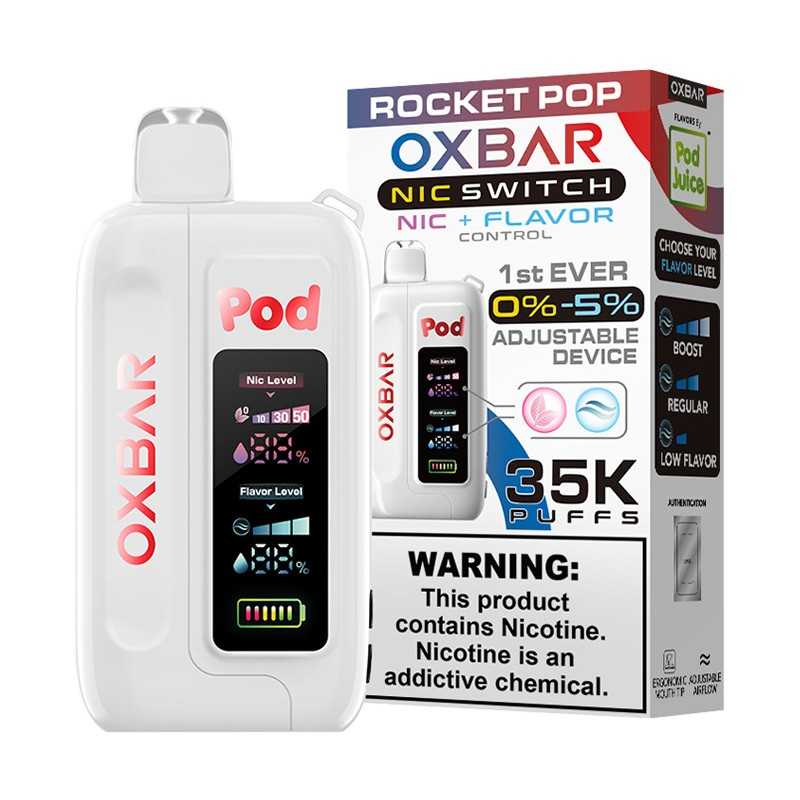 Rocket Pop Oxbar Raz x Pod Juice 35K – Bold & Refreshing Vape