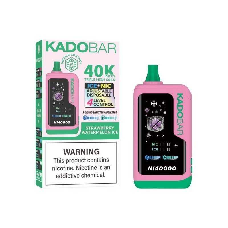 Starwberry Watermelon Ice Kado Bar NI40K Ice+Nic Control Disposable Vape