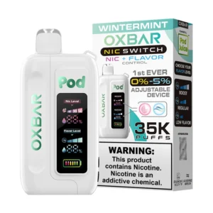 Raz Wintermint OXBAR x Pod Juice NIC Switch 35K Puffs Disposable Vape